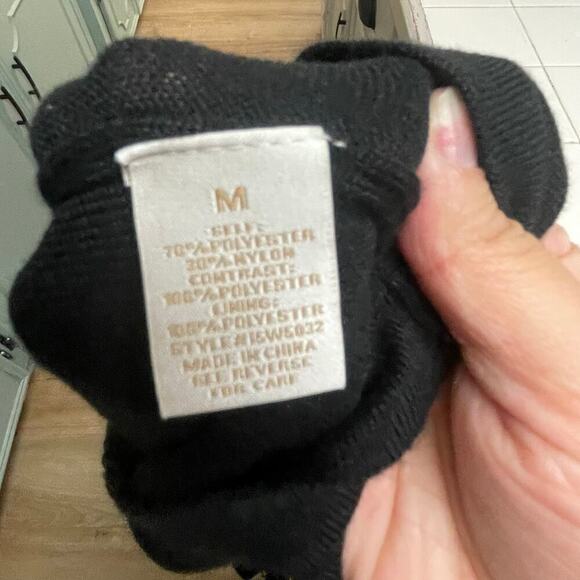 Flying Tomato Sequin Balloon Sleeve Sweater Sparkle Holiday Size Medium - Picture 4 of 5